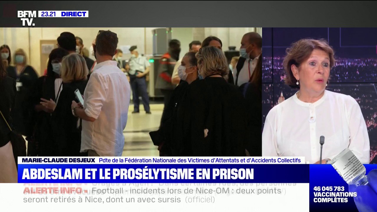 Marie-Claude Desjeux (Fenvac): "Salah Abdeslam a réussi à attirer l'attention sur lui aujourd'hui, mais ce n'est pas que son procès"