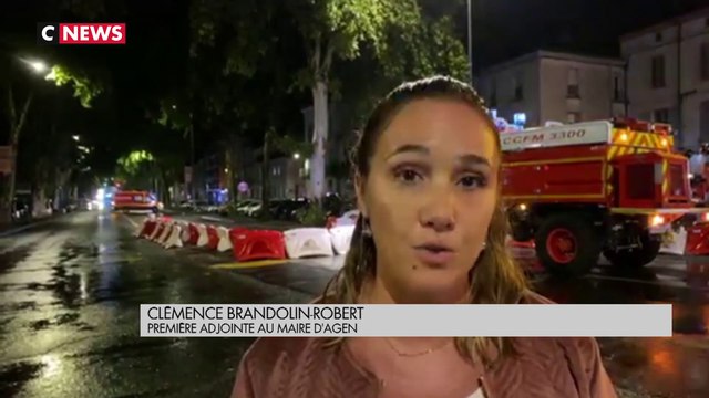 Des inondations consécutives à de fortes pluies à Agen