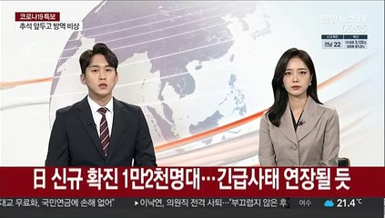 日신규확진 1만2천명대…긴급사태 연장될 듯