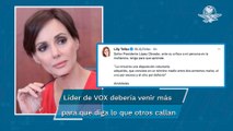 “Tenga para que aprenda”: Lilly Téllez le dedica a AMLO frase de Aristóteles