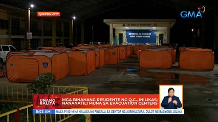 Mga binahang residente ng Q.C., inilikas; nananatili muna sa evacuation centers | UB