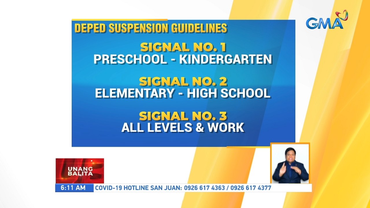 DepEd suspension guidelines | UB