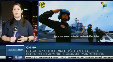 Ejército de China expulsa buque de EE.UU. por violaciones en territorio marítimo