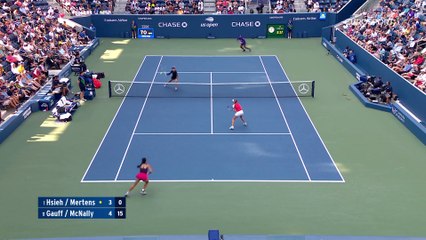 US Open : Gauff/McNally v Hsieh/Mertens - Highlights