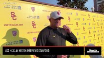 USC Head Coach Clay Helton Previews Stanford