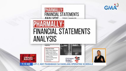 Financial statement ng Pharmally, nakitaan ng umano'y kwestiyonableng cash flow | UB