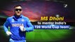 MS Dhoni to mentor India’s T20 World Cup team