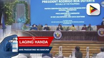Sen. Bong Go at Pangulong Rodrigo Duterte, napiling standard bearer ng PDP-Laban sa Halalan 2022