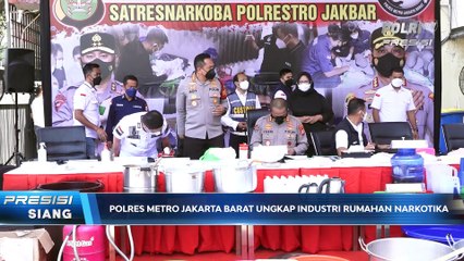 Polres Metro Jakarta Barat Ungkap Pembuatan Narkotika Jaringan Internasional