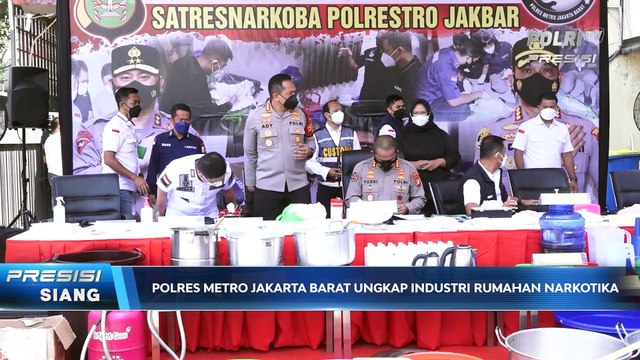 Polres Metro Jakarta Barat Ungkap Pembuatan Narkotika Jaringan Internasional