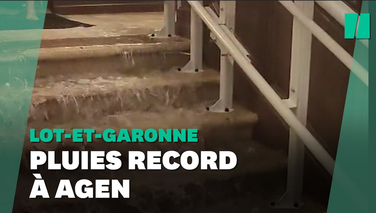 Inondations à Agen après un "record absolu" de pluies
