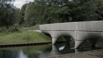 Un puente para bicis en hormigón impreso 3D de 29 metros en Países Bajos