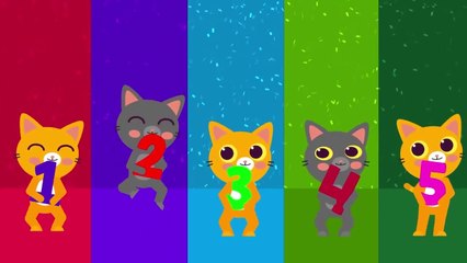 Beş Küçük Kedi - Saymayı Öğreten Çocuk Şarkısı
