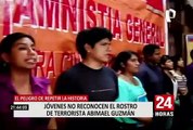 Jóvenes no reconocen el rostro de terrorista Abimael Guzmán