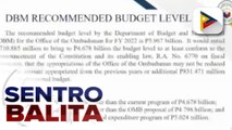 Panukalang budget ng tanggapan ng Ombudsman para sa 2022, sumalang na sa Kamara