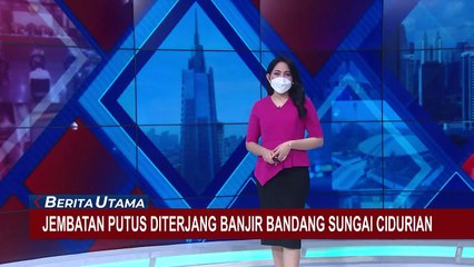 Jembatan Putus Diterjang Banjir Bandang Sungai Cidurian