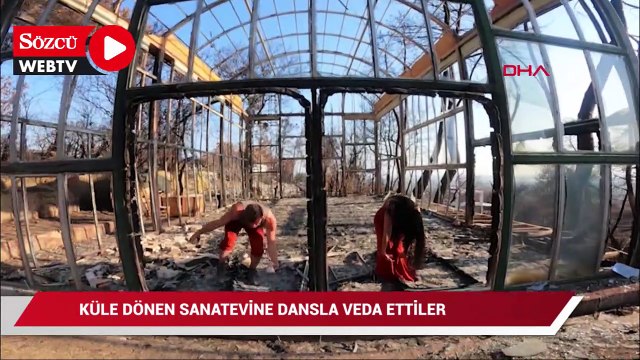 Küle dönen sanatevine dansla veda ettiler
