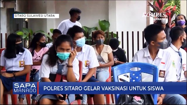Polres Sitaro Gelar Vaksinasi Untuk Siswa