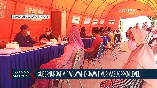 Gubernur Jatim : 1 Wilayah Di Jawa Timur Masuk PPKM Level I