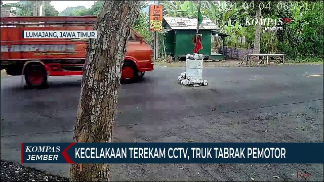 Truk Tabrak Pemotor Terekam CCTV, Sopir Ditangkap Usai Kabur