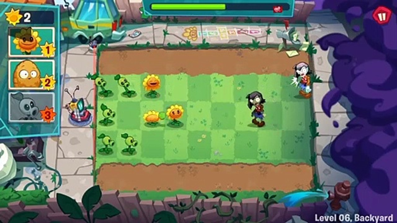 Plants vs. Zombies 3 (Beta) - Level 6, Backyard