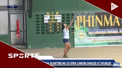 Eala, pasok sa quarters ng US Open Juniors Singles at Doubles
