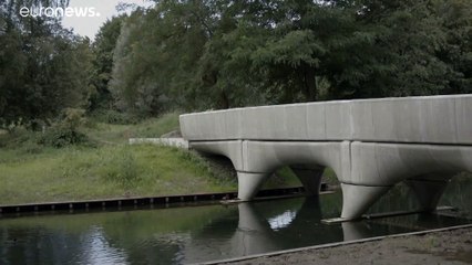 Pays-Bas : le plus long pont cycliste en béton du monde réalisé en impression 3D