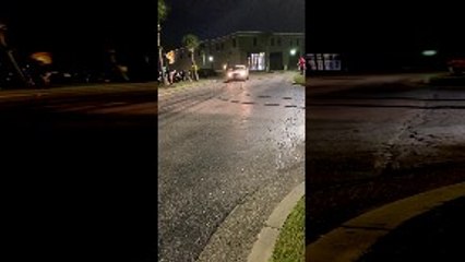 Chevy Burnout Fail During Mustang Meet