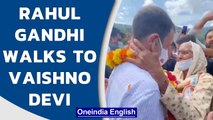 Rahul Gandhi walks to Vaishno Devi shrine, 'no politics' on first day | Oneindia News