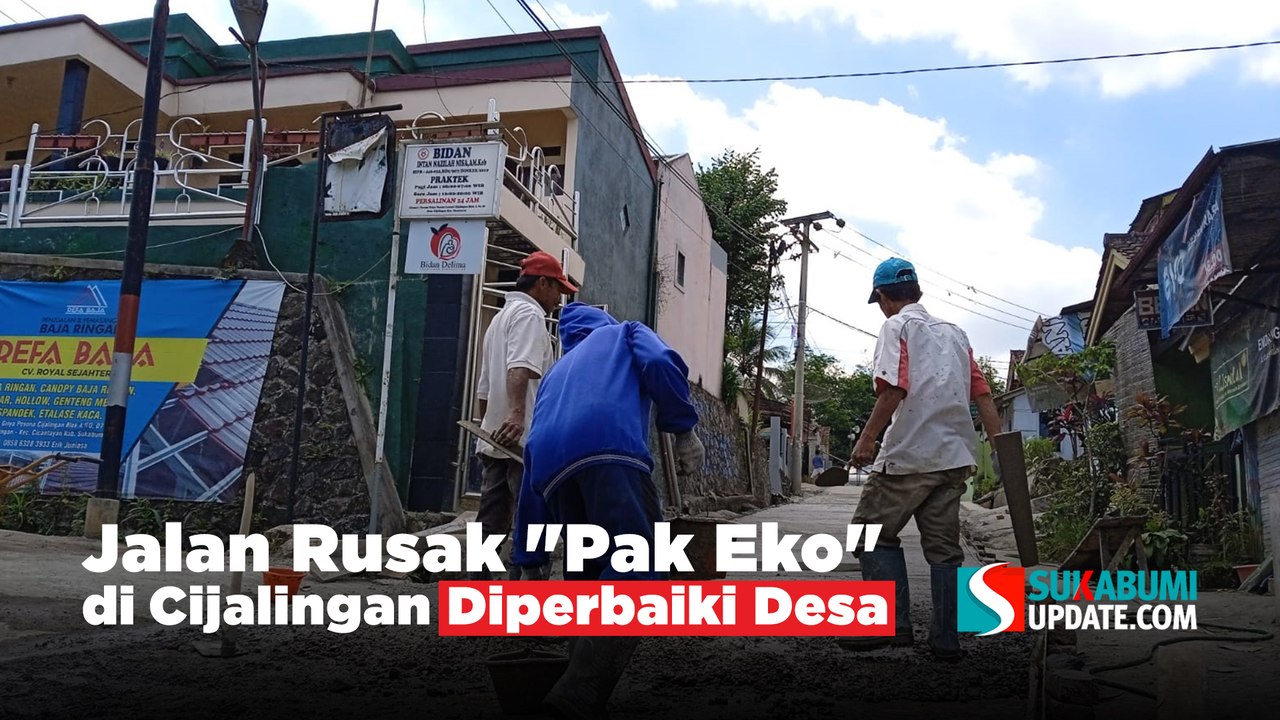 Jalan Rusak "Pak Eko" di Cijalingan Diperbaiki Desa