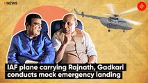 IAF plane carrying Rajnath, Gadkari  conducts mock emergency landing