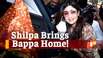 WATCH Shilpa Say 'Ganpati Bappa Morya' As She Brings Idol Home Ahead Of Ganesh Chaturthi