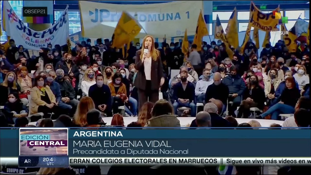 Argentina: María Eugenia Vidal cerró su campaña junto a Macri