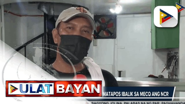 DTI, umapela sa IATF na payagan nang mag-operate ang mga ipinagbabawal na negosyo sa MECQ ; Ilang negosyante, dismayado matapos ibalik sa MECQ ang NCR