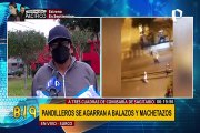 Pandilleros se enfrentan a machetazos en Surco