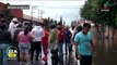 Daminificados por inundaciones en Ecatepec realizan bloqueos
