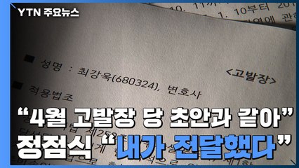 "4월 고발장, 당 초안과도 같아"...정점식 "내가 전달했다" / YTN
