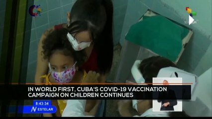 FTS 8:30 09-09: In world first, Cuba´s Covid-19 vaccination campaign on children continues