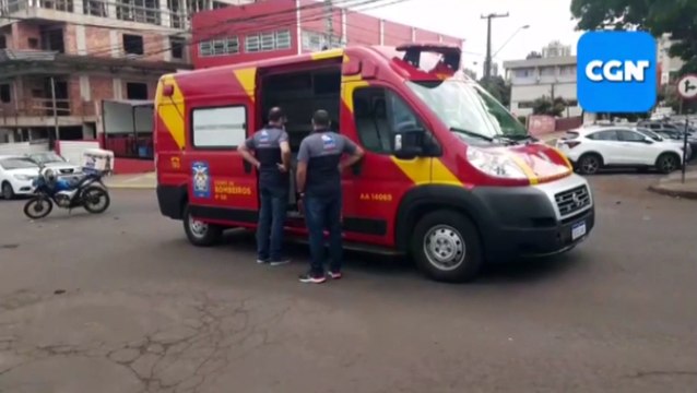 Motociclista fica ferido após colisão com carro no Ciro Nardi