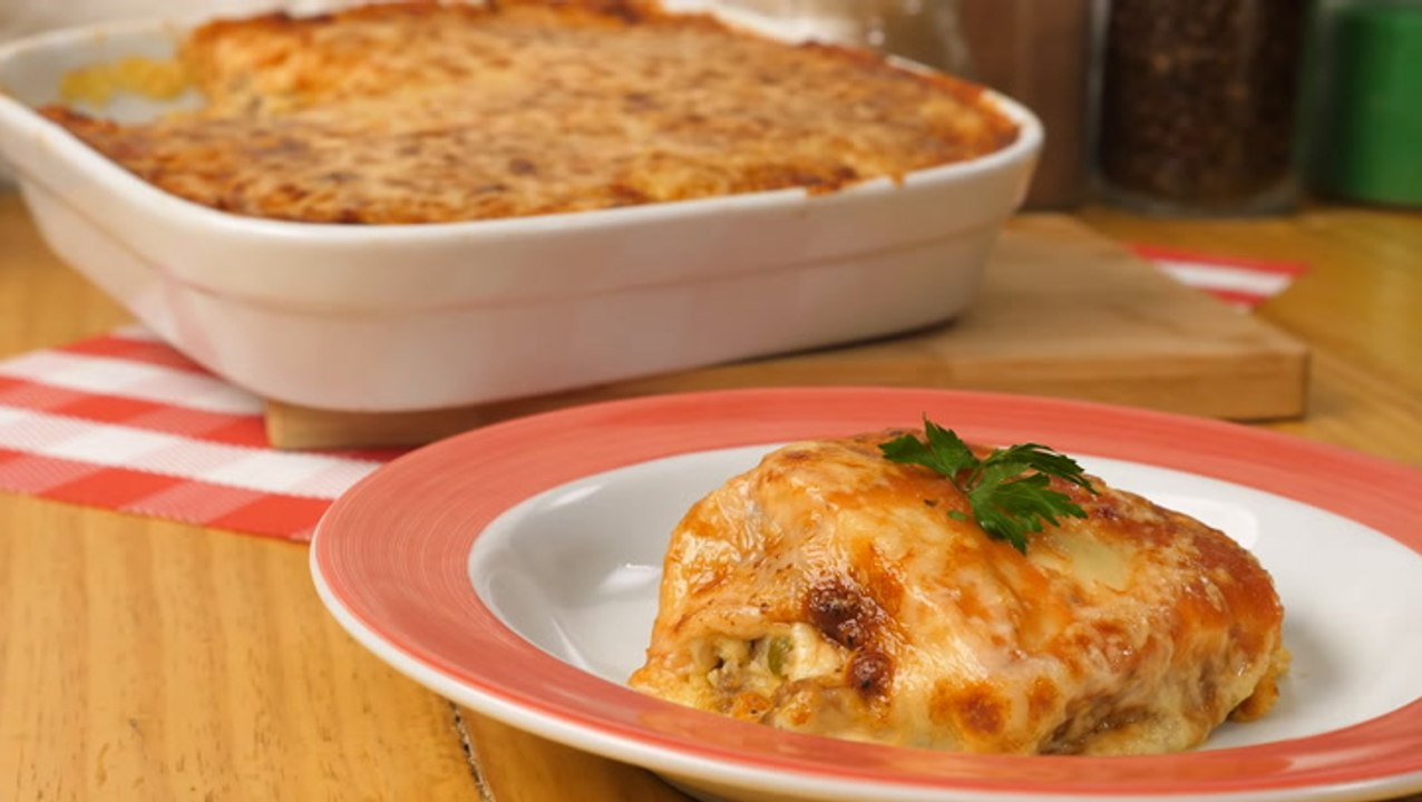 Torta de carne moída com purê de batata — Receitas TudoGostoso