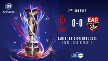 D1 Arkema, J2  Stade de Reims - EA Guingamp (0-0)