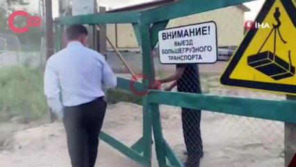 Rusya’da teftişe giden valiyi sarhoş bekçi karşıladı