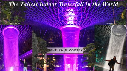 Jewel Changi Airport - The Rain Vortex Light & Sound Show