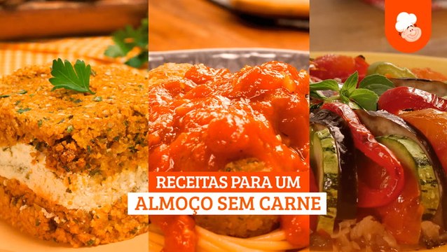 Receitas para um almoço sem carne