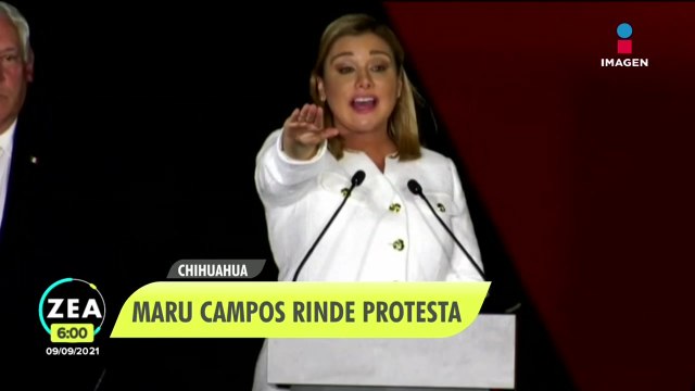 Maru Campos rinde protesta como gobernadora de Chihuahua