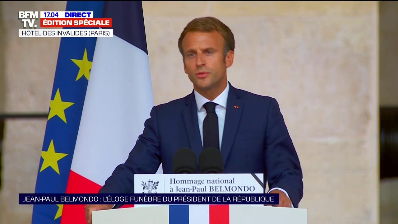 "Adieu Bébel": l'hommage d'Emmanuel Macron à Jean-Paul Belmondo