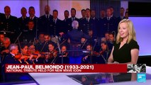 France stages rare national tribute to film icon Belmondo