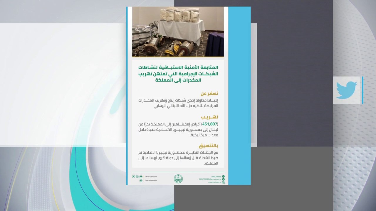 تفاعلكم | السعود تحبط محاولة حزب الله استهدافها بتهريب المخدرات