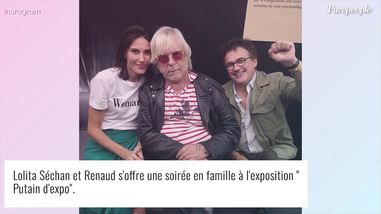 Renaud en famille : sa fille Lolita et sa petite-fille Héloïse, fans de sa "Putain d'expo"