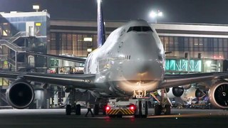 12.Lufthansa Boeing 747-8I At Mumbai International Airport. Trim-1